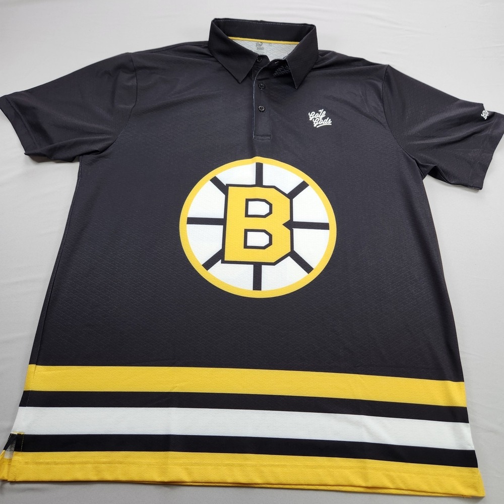 Happy Gilmore Shirt Mens XL Golf Gods Golf Polo Boston Bruins